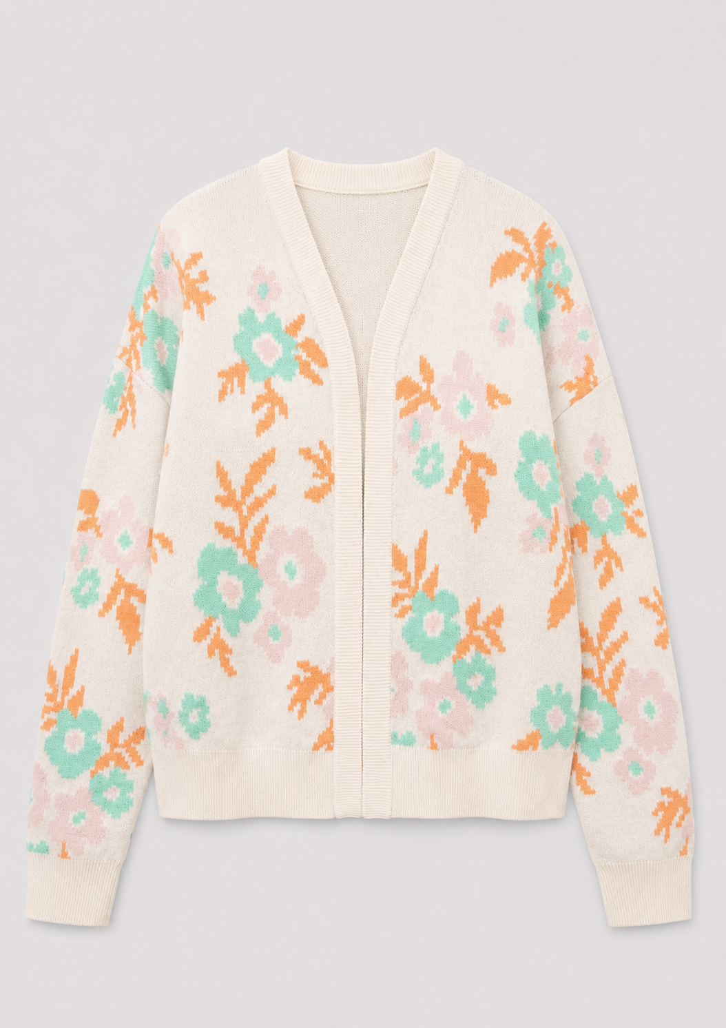 Pastel Floral Cardigan_Front