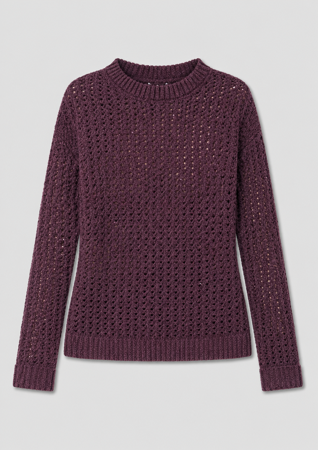 Open-Knit Pointelle Sweater_Front
